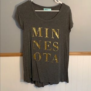 Gold Foil Minnesota Top